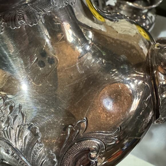 Reed & Barton Regent 5600 C2 silver plated set of 5 coffee/tea set Hand Chased - Picture 12 of 12